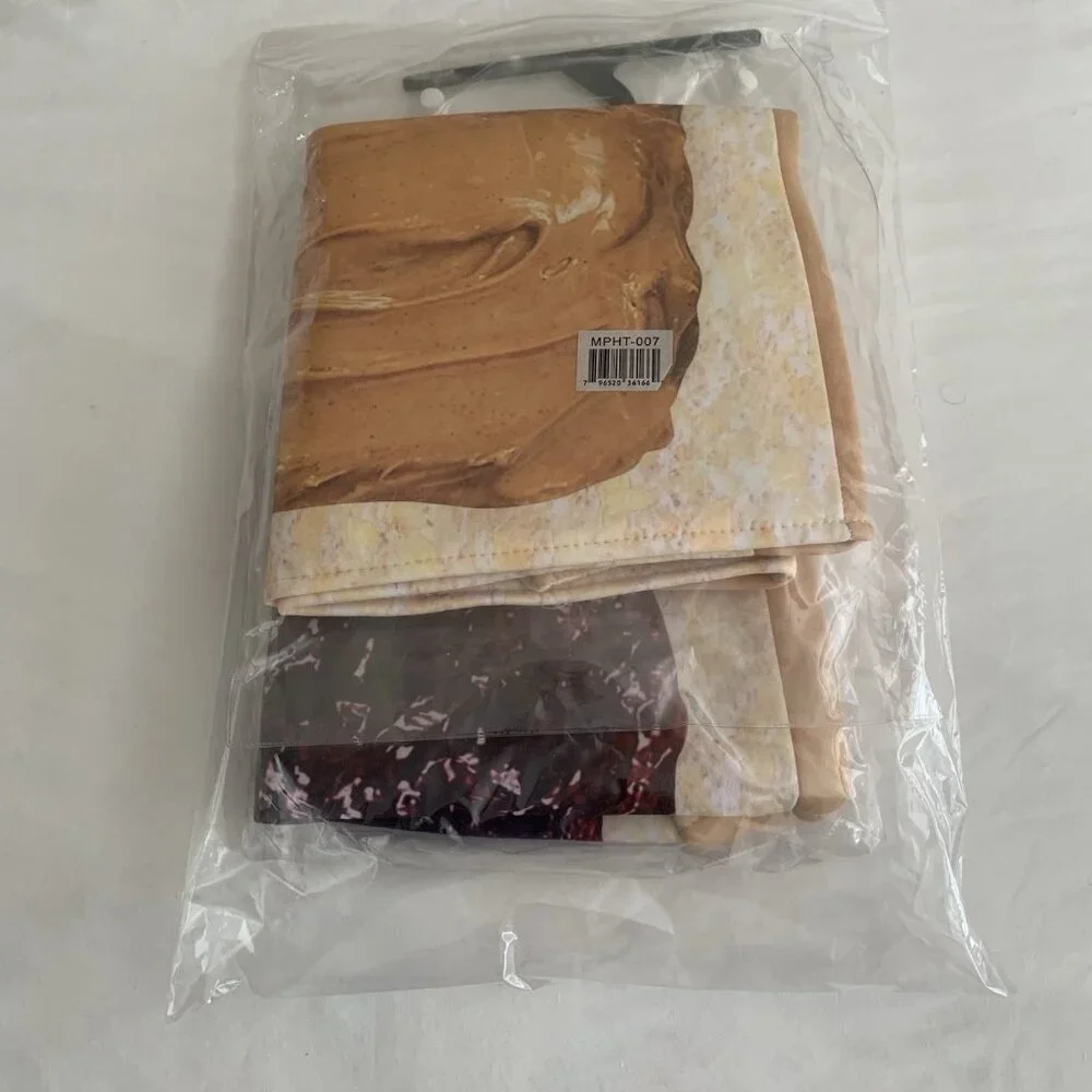 Peanut Butter Jelly Costume Set Kids Size 3-4 Bodysuit Halloween New